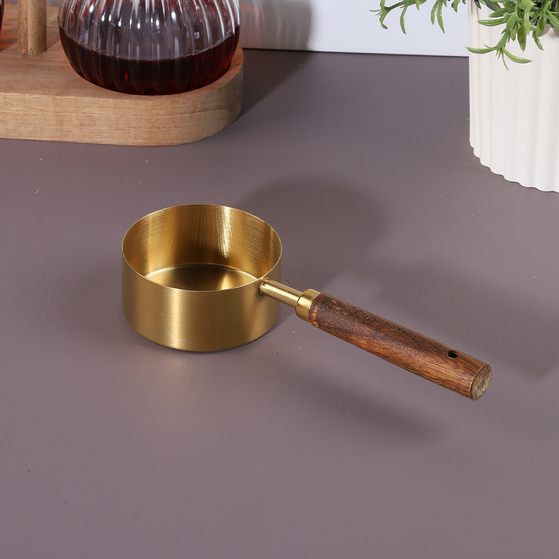 Arow Ahşap Saplı Gold Ölçü Kaşığı 80 ml - 1