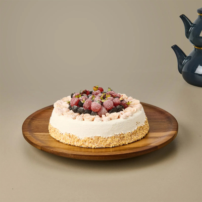Arow Akasya Yuvarlak Dönerli Sunumluk 35 cm - 1