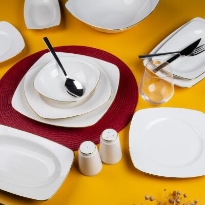 Aryıldız Allure Gold 56 Parça 12 Kişilik Yemek Takımı - ARYILDIZ