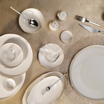 Aryıldız Aria Gold 35 Parça 6 Kişilik Kahvaltı Takımı - ARYILDIZ