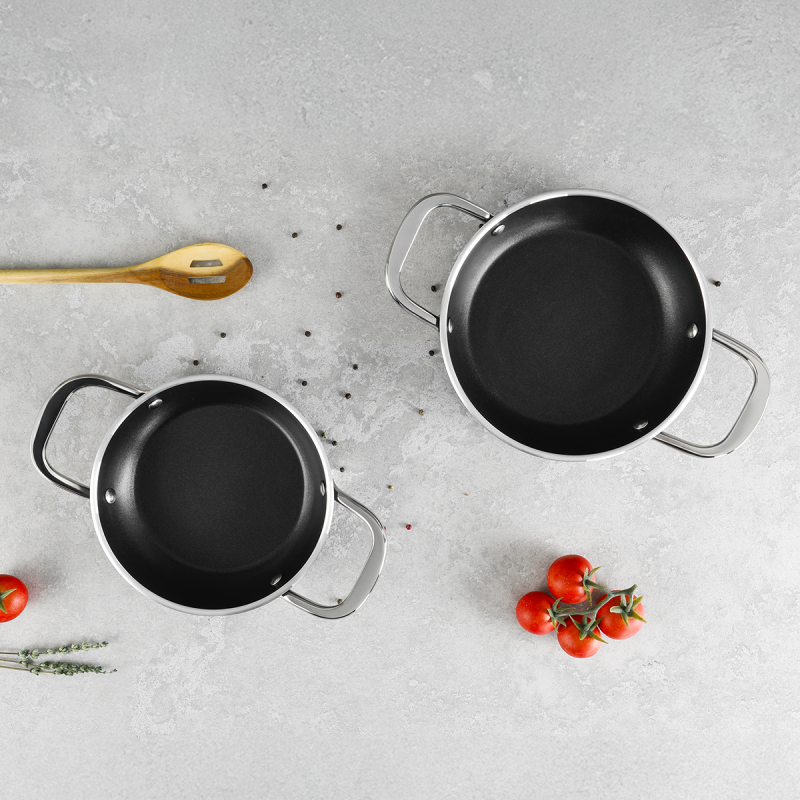 Aryıldız Atlanta 2 Parça Sahan Seti 18-20 cm Black - 1