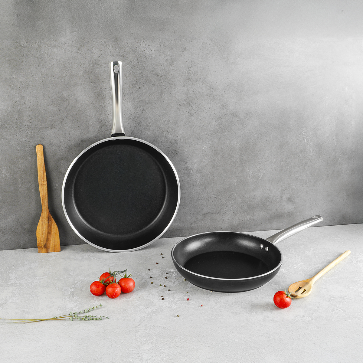 Aryıldız Atlanta 2 Parça Tava Seti 26-30 cm Black - ARYILDIZ