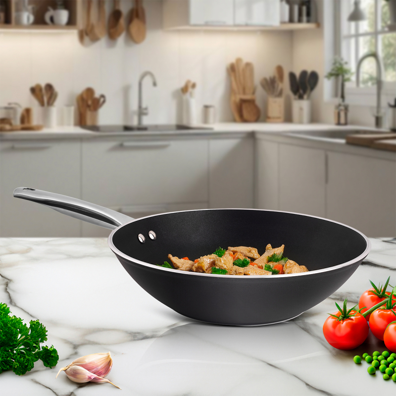 Aryıldız Atlanta 2 Parça Wok + Grill Tava Seti Black - 3