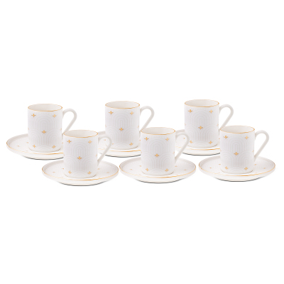 Aryıldız Aure 12 Parça 6 Kişilik Kahve Fincan Takımı 90 ml - 5