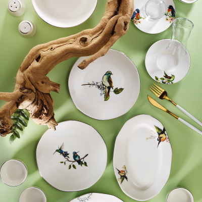 Aryıldız Birds 31 Parça 6 Kişilik Kahvaltı Takımı - ARYILDIZ