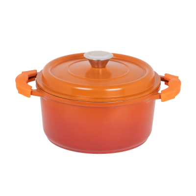 Aryıldız Blaze Döküm Alüminyum Derin Tencere 24 Cm Turuncu - ARYILDIZ