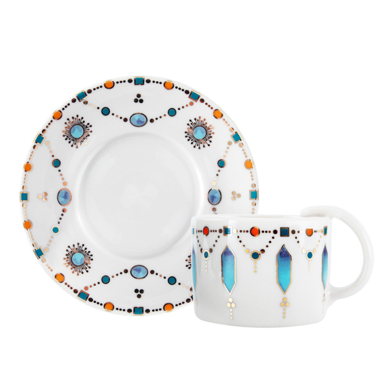 Aryıldız Blue Diamond 12 Parça 6 Kişilik Kahve Fincan Takımı 90 ml - 5