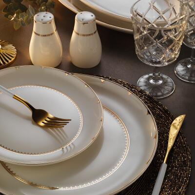 Aryıldız Bone Umbrella Gold 60 Parça 12 Kişilik Yemek Takımı - ARYILDIZ