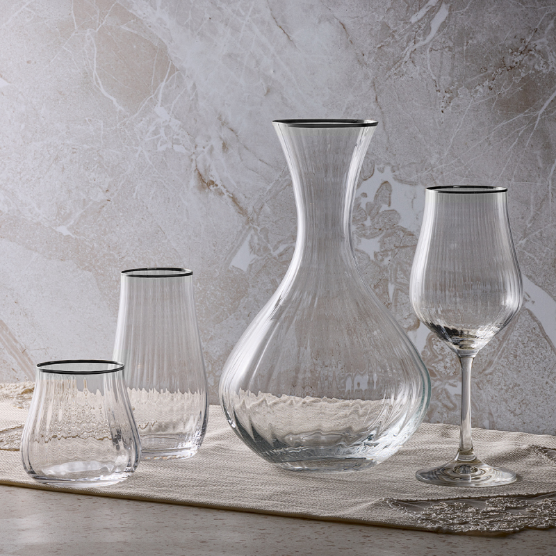 Aryıldız Crystal-x Platin 37 Parça 12 Kişilik Su Seti - 1