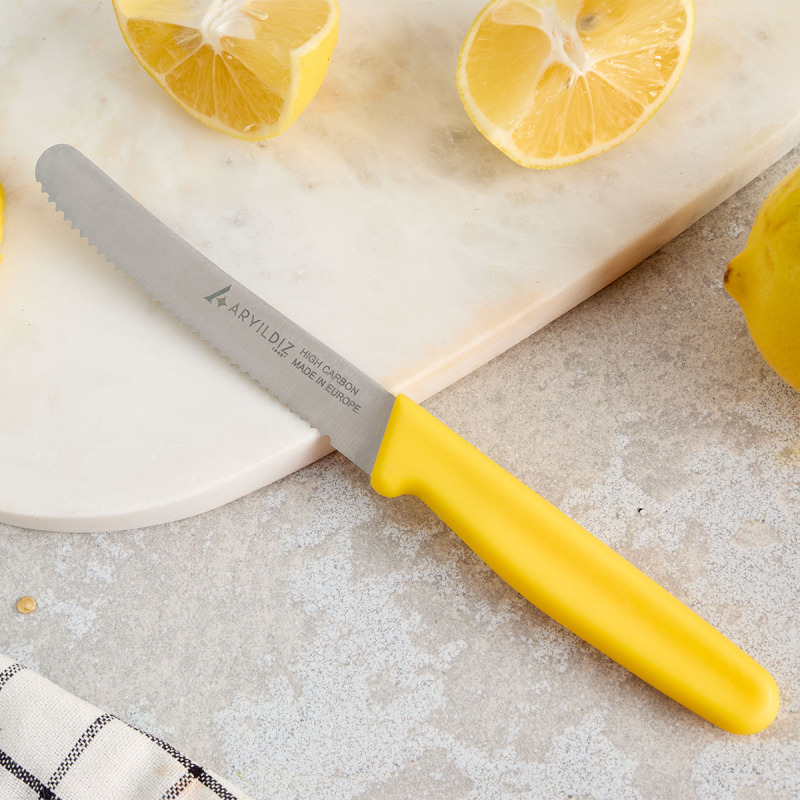 Aryıldız Daily Domates Bıçağı Sarı 11 cm - 1