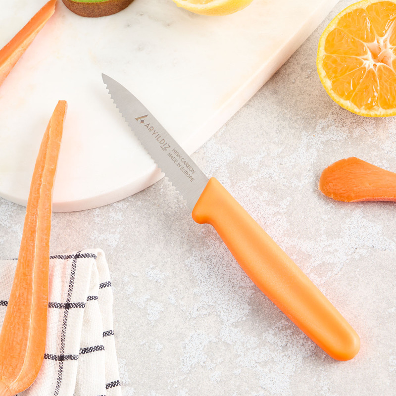 Aryıldız Daily Tırtıklı Meyve Bıçağı Turuncu 9 cm - 2