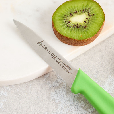 Aryıldız Daily Tırtıklı Meyve Bıçağı Yeşil 9 cm - 2