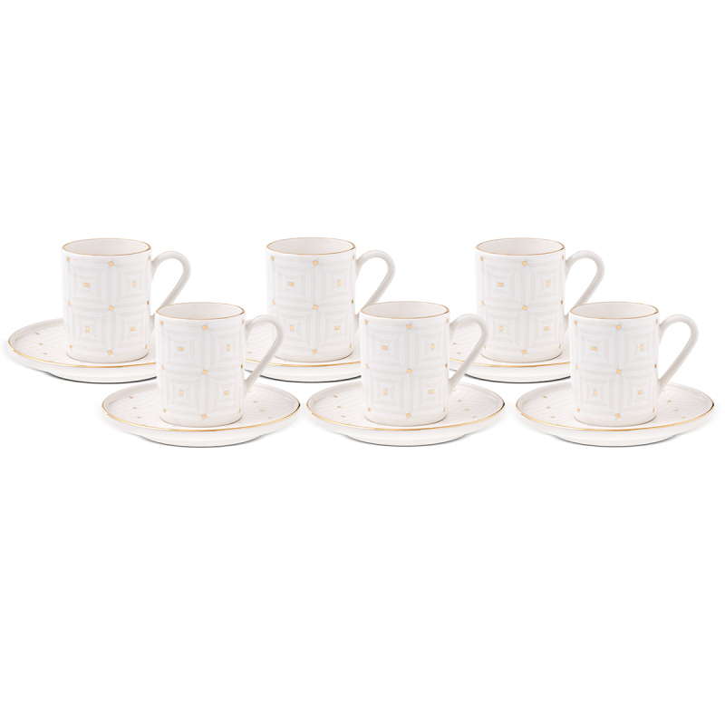 Aryıldız Dore 12 Parça 6 Kişilik Kahve Fincan Takımı 90 ml - 3