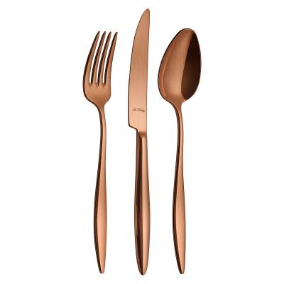 Aryıldız Elegant Bronz 24 Parça 6 Kişilik Çatal Kaşık Bıçak Takımı - ARYILDIZ