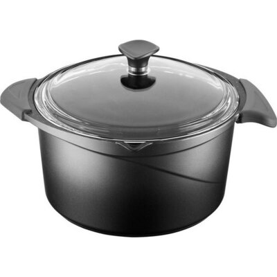 Aryıldız Flipper Siyah Cam Tencere 28*13 - ARYILDIZ