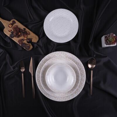 Aryıldız Flourish 6 Kişilik 24 Parça Yemek Takımı DB31091 - ARYILDIZ