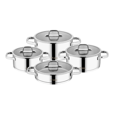 Aryıldız Fornella Prestige 8 Parça Çelik Tencere Seti - ARYILDIZ