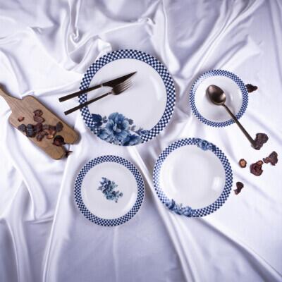 Aryıldız Gingham 6 Kişilik 24 Parça Yemek Takımı DB3090 - ARYILDIZ