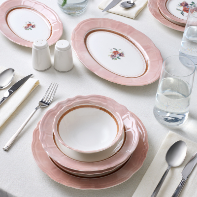 Aryıldız Jardin Pembe 30 Parça 6 Kişilik Yemek Takımı - 3