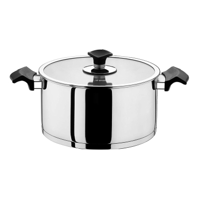 Aryıldız King Siyah Cam 22-10 Tencere K Tip - ARYILDIZ