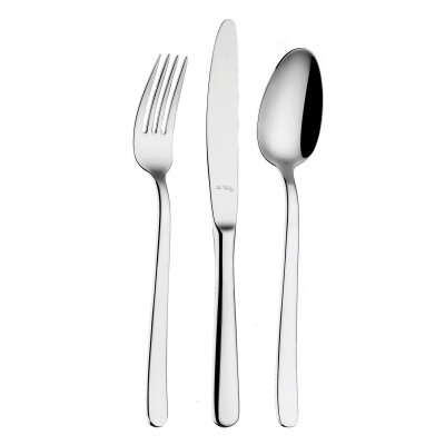 Aryıldız Kristal sade 89 Parça 12 Kişilik Çatal Kaşık Bıçak Takımı - ARYILDIZ