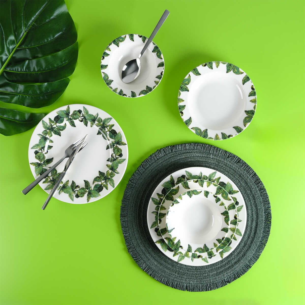 Aryıldız Leaf  18 Parça 6 Kişilik Yemek Takımı - ARYILDIZ