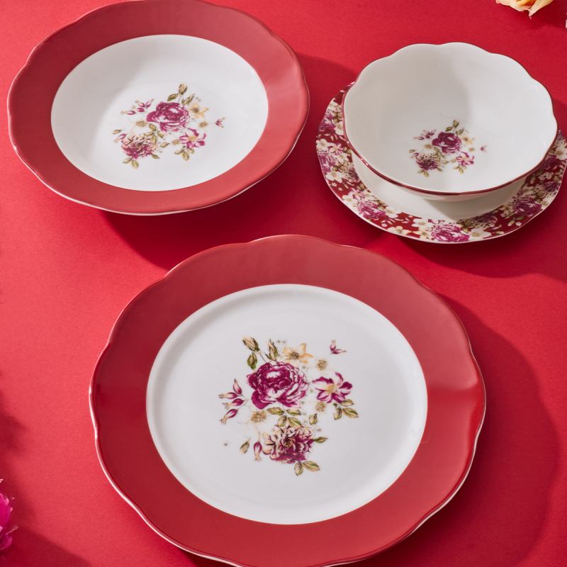 Aryıldız Lowell Red 24 Parça 6 Kişilik Yemek Takımı - 2