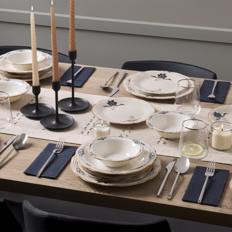 Aryıldız Parisa 24 Parça 6 Kişilik Yemek Takımı - 1