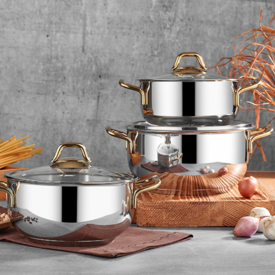 Aryıldız Prime Çelik 3'lü Midi Set - ARYILDIZ