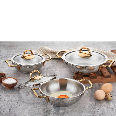 Aryıldız Prime Çelik 3'lü Sahan Set - ARYILDIZ