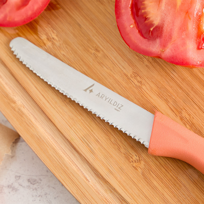 Aryıldız Primo Domates Bıçağı Somon 10 cm - 2