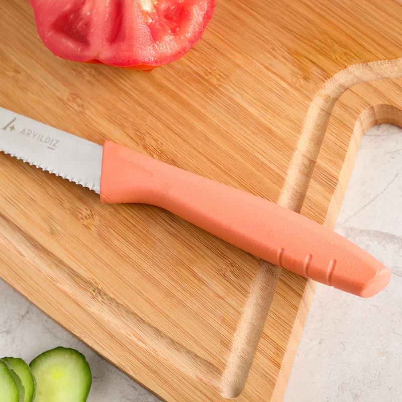 Aryıldız Primo Domates Bıçağı Somon 10 cm - 3