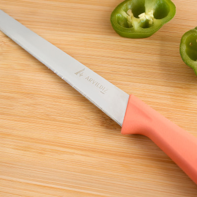 Aryıldız Primo Lazer Ekmek Bıçağı Somon 17 cm - 2