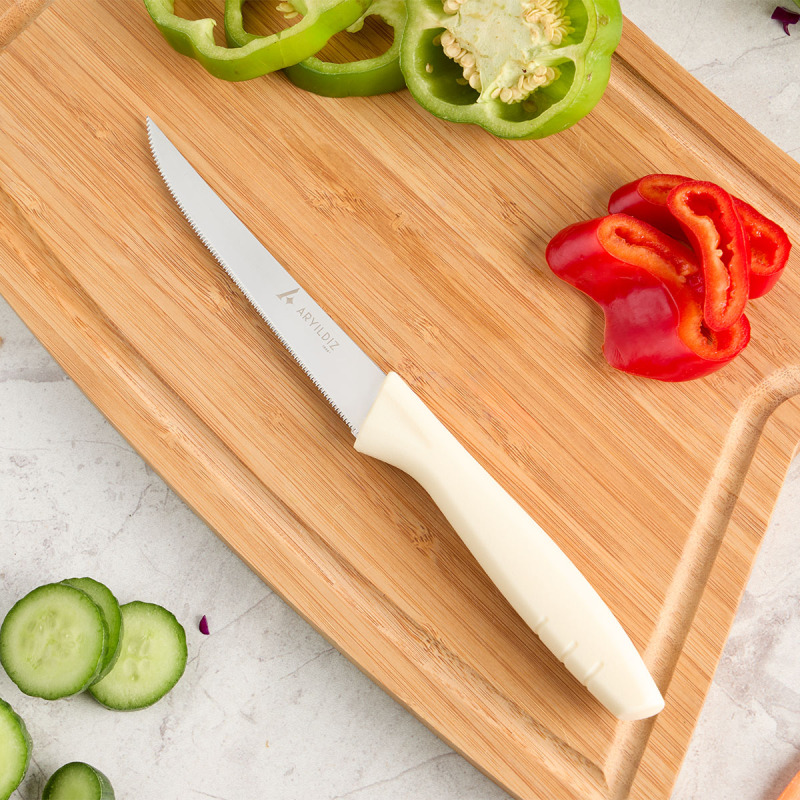 Aryıldız Primo Lazer Sebze Bıçağı Fil Dişi 11 cm - 1