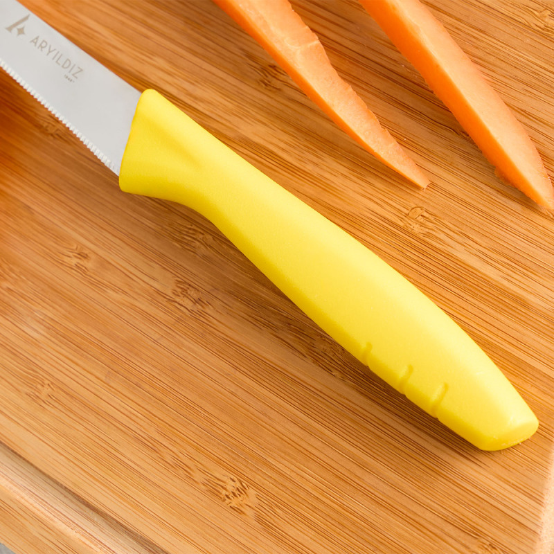 Aryıldız Primo Lazer Sebze Bıçağı Sarı 11 cm - 3