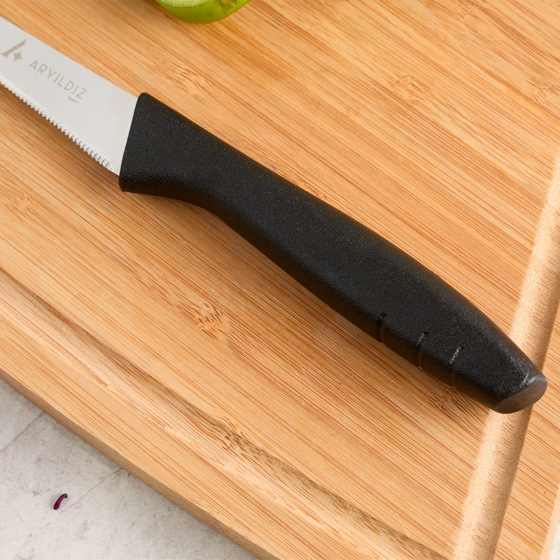 Aryıldız Primo Lazer Sebze Bıçağı Siyah 11 cm - 3