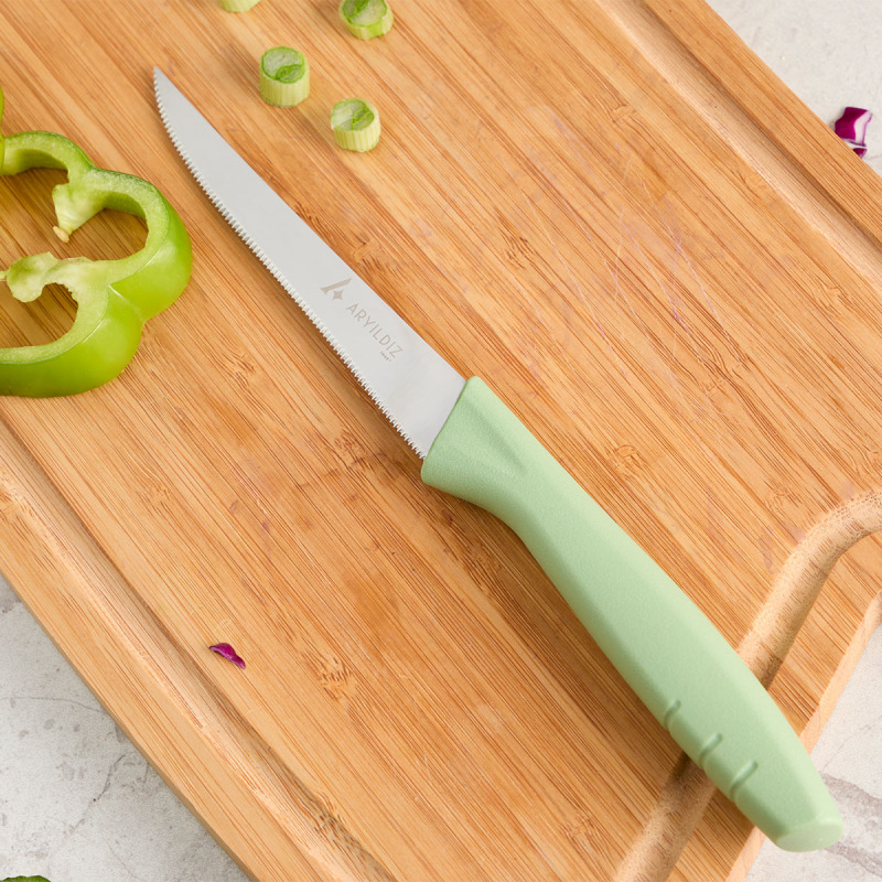 Aryıldız Primo Lazer Sebze Bıçağı Yeşil 11 cm - 1