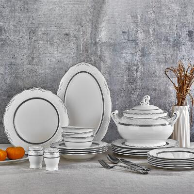 Aryıldız Royal Queen Cemile Sultan 60 Parça 12 Kişilik Yemek Takımı - ARYILDIZ