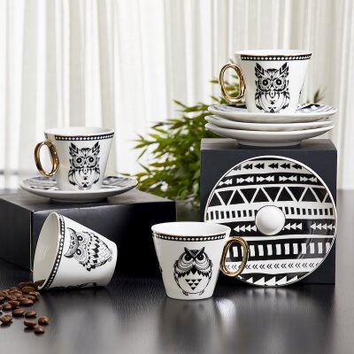 Aryıldız Royal Queen Kahve Fincan Set 6 Lı - ARYILDIZ