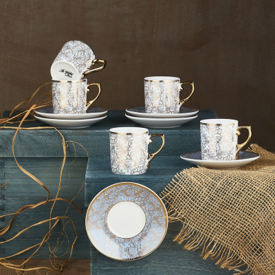 Aryıldız Royal Queen Kahve Fıncan Set 6Lı - ARYILDIZ