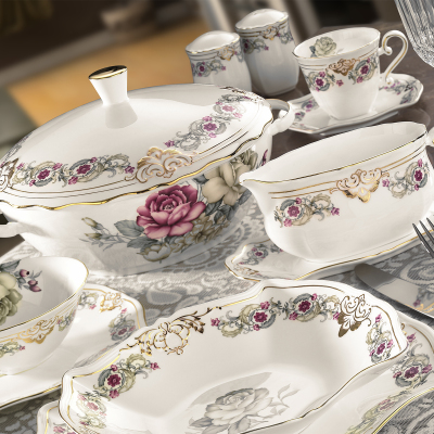 Aryıldız Royal Queen Scarlett Por 83 Parça Yemek Takımı 60004 - ARYILDIZ