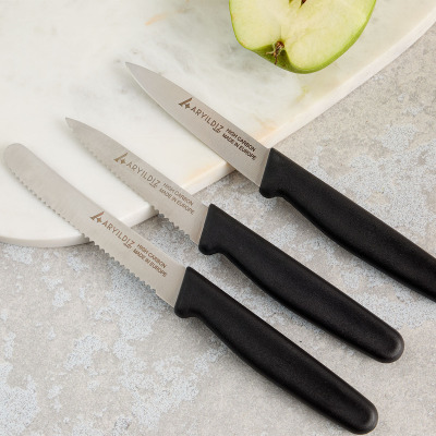 Aryıldız Solo 3 Parça Bıçak Seti Siyah - ARYILDIZ