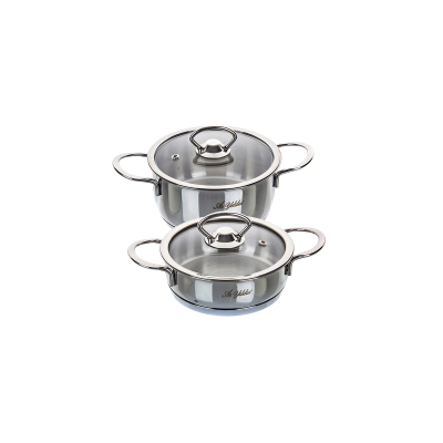 Aryıldız Petit Mini Çelik Tencere Set 14-16 cm - ARYILDIZ