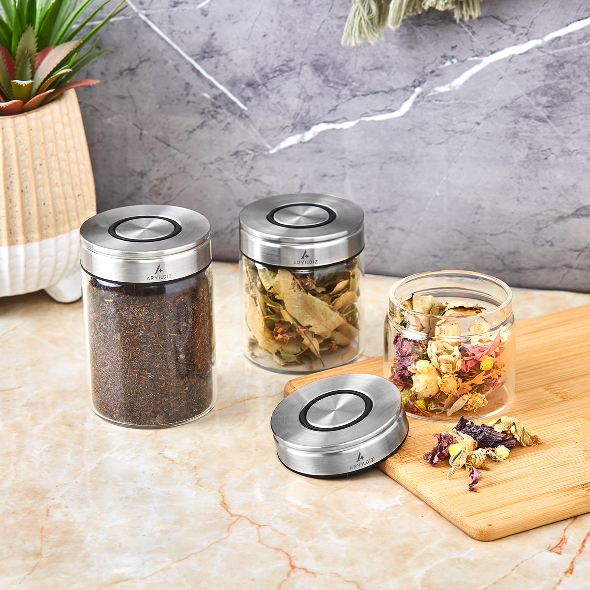 Aryıldız Timeless Slim 3 Parça Saklama Kabı - ARYILDIZ