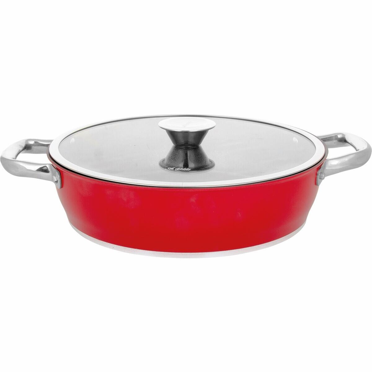 Aryıldız Trendy Induction Prestige Kırmızı Tencere 28 Cm - ARYILDIZ