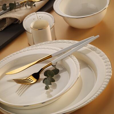 Aryıldız Valeria Gold 55 Parça 12 Kişilik Yemek Takımı - ARYILDIZ