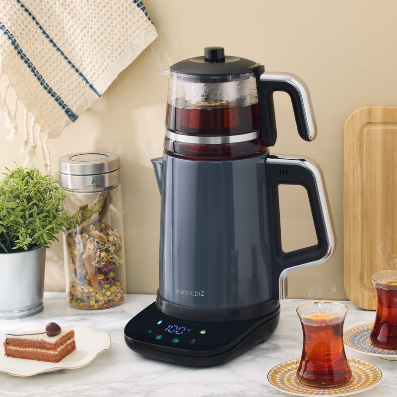 Aryıldız Vision Prime Çay Makinesi Antrasit - 1