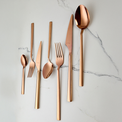 Aryıldız Vogue Bronz 84 Parça 12 Kişilik Çatal Kaşık Bıçak Takımı - 1