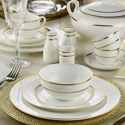 Aryıldız Bone Porselen Yuvarlak 83 Parça 12 Kişilik Yemek Takımı - ARYILDIZ