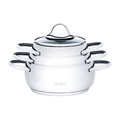 Aryılıdız T-T Olimpos Cam Mini 6 Parca Tencere Set - ARYILDIZ